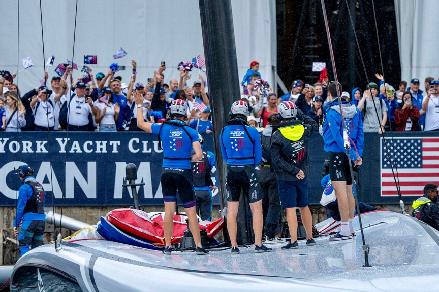 September 03, 2024. Race Day 5 of the Louis Vuitton Cup.
